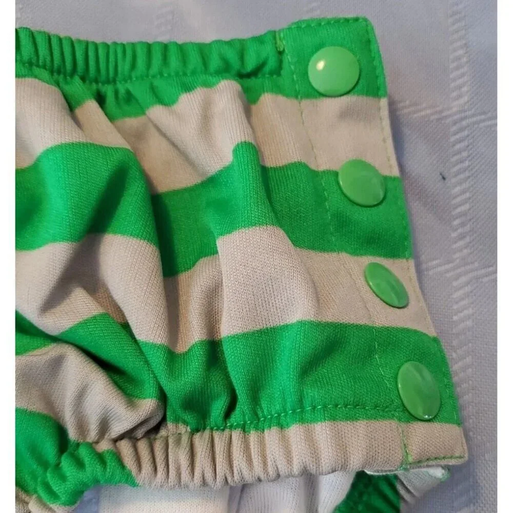 Kiko And Max Swim diaper Set large 21-35 lb green